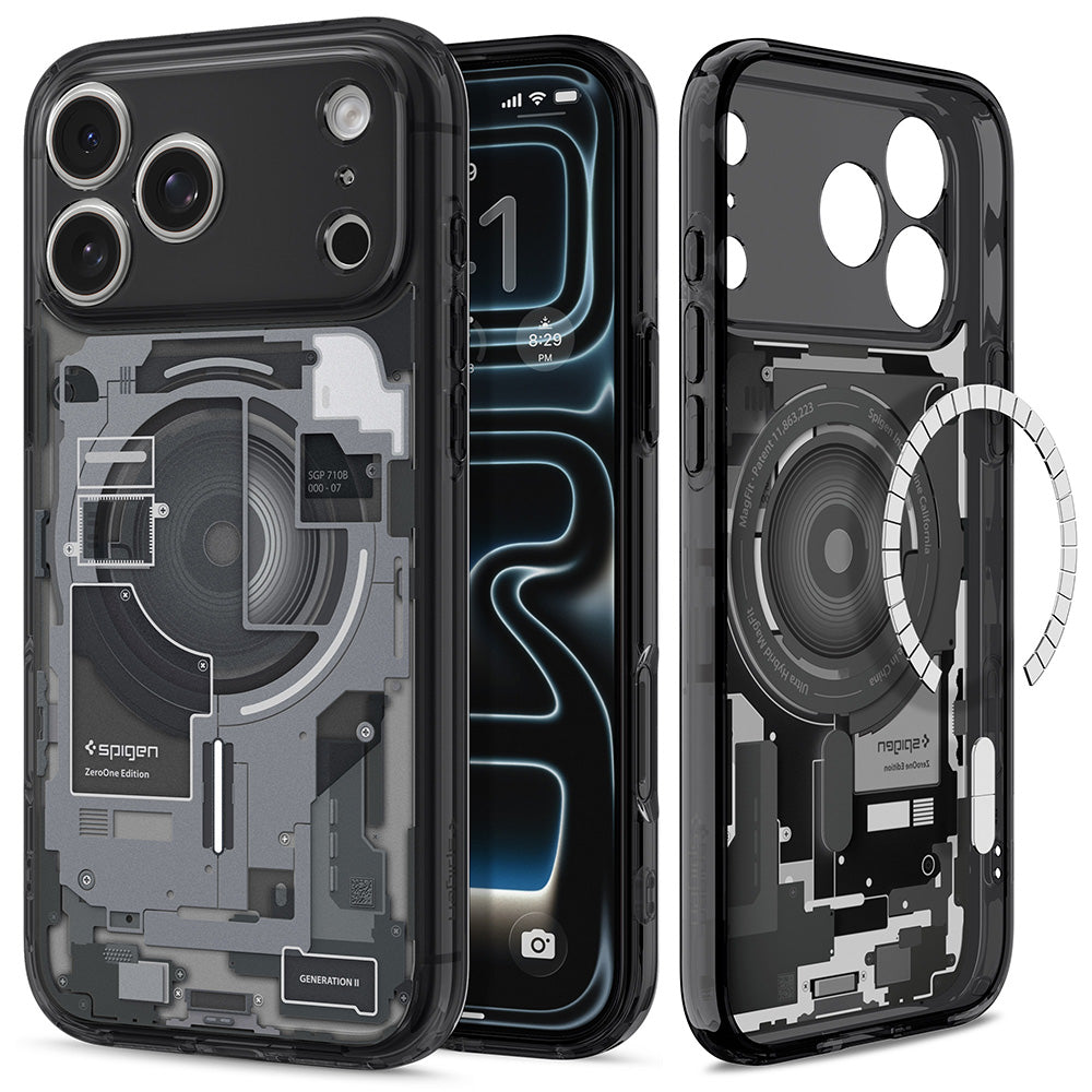 MagSafe Case for Apple iPhone 18 Pro Max / 17 Pro Max, Spigen, Ultra Hybrid Zero One, Black ACS12128