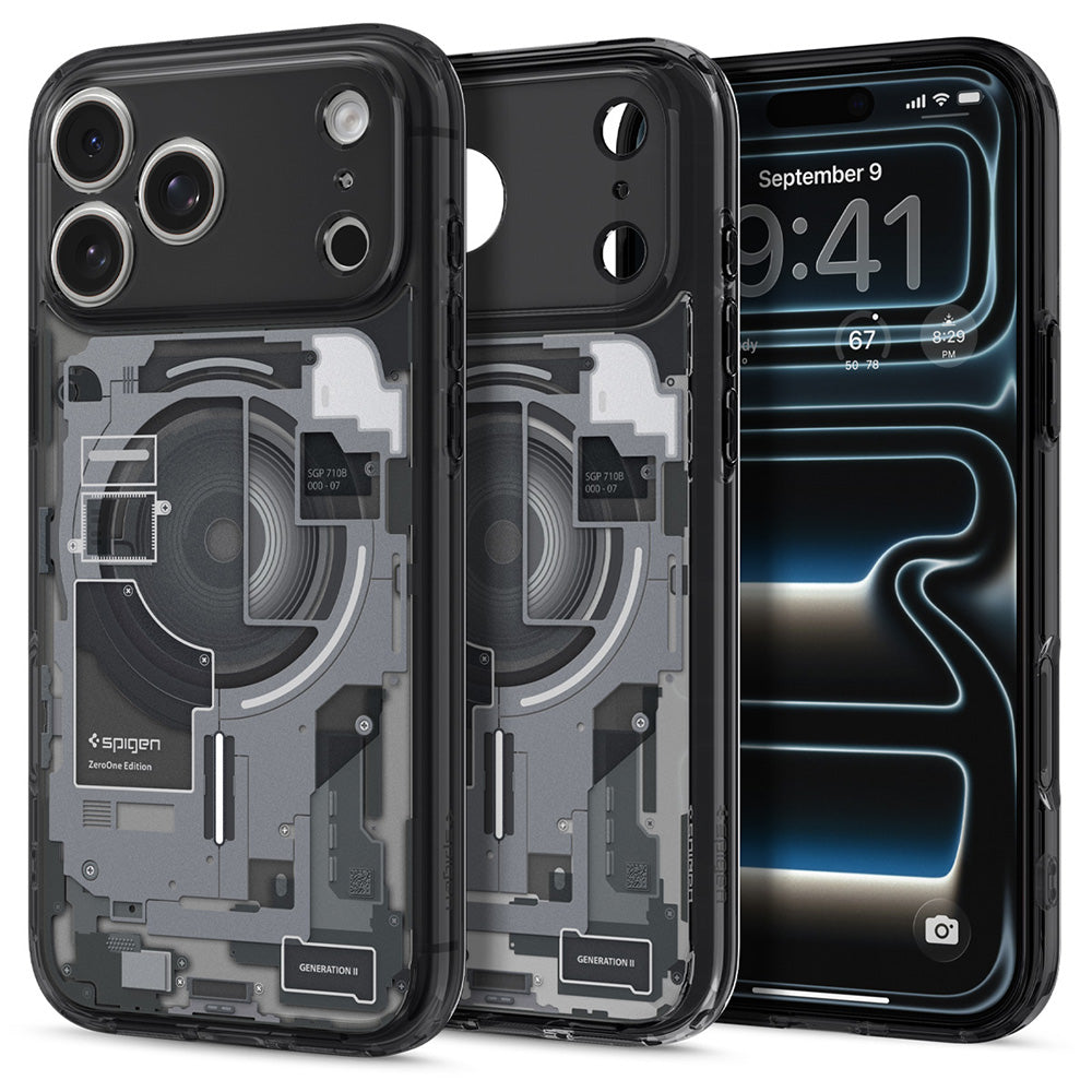 MagSafe Case for Apple iPhone 18 Pro Max / 17 Pro Max, Spigen, Ultra Hybrid Zero One, Black ACS12128