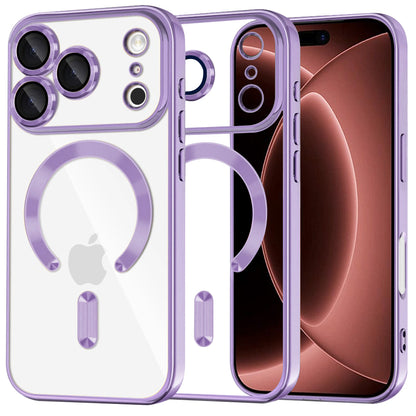 MagSafe-Hülle für Apple iPhone 18 Pro Max / 17 Pro Max, Techsuit, Luxury Crystal, Hellviolett