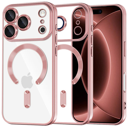 MagSafe-Hülle für Apple iPhone 18 Pro Max / 17 Pro Max, Techsuit, Luxury Crystal, Rosa