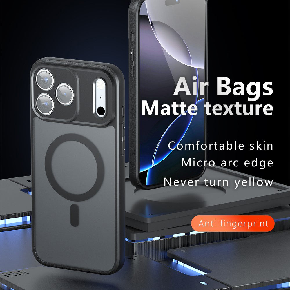 MagSafe-Hülle für Apple iPhone 18 Pro Max / 17 Pro Max, Techsuit, PureFrost, Satin Schwarz