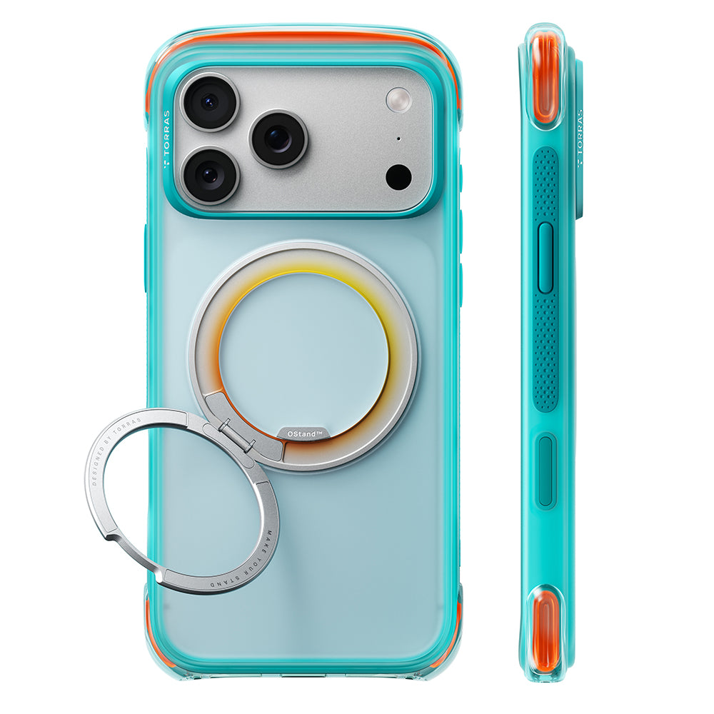 MagSafe-Hülle für Apple iPhone 18 Pro Max / 17 Pro Max, Torras, O3 Air Core, Türkis