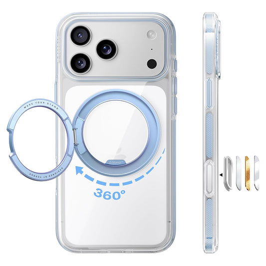 MagSafe-Hülle für Apple iPhone 18 Pro Max / 17 Pro Max, Torras, Ostand O3 Light, Blau