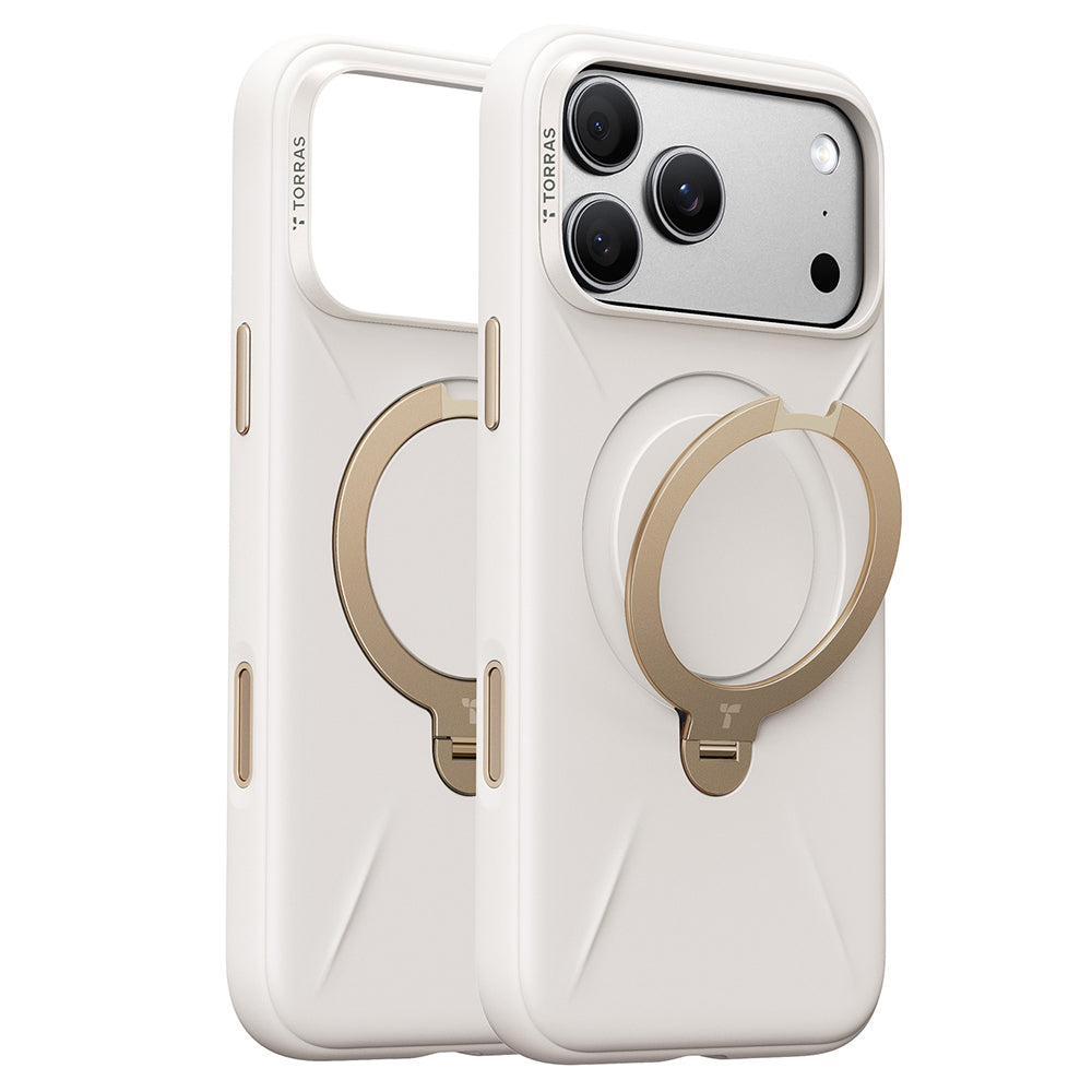 MagSafe-Hülle für Apple iPhone 18 Pro Max / 17 Pro Max, Torras, QPRO Silikon, Weiß