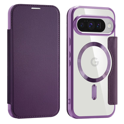 MagSafe Case for Google Pixel 10 Pro / 10, Techsuit, SmartMag Book, Purple