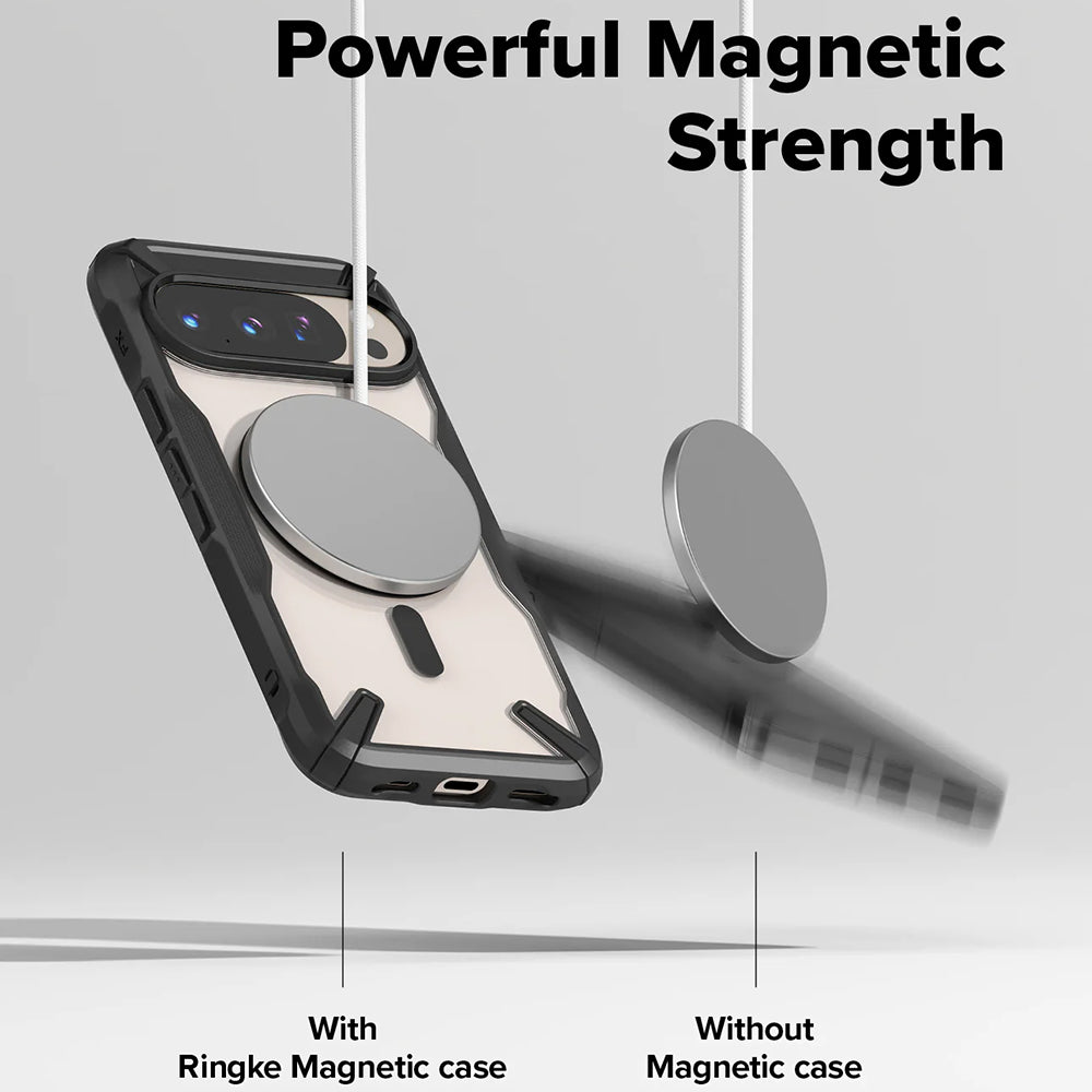 MagSafe-Hülle für Google Pixel 10 Pro / 10, Ringke, Fusion X, Schwarz