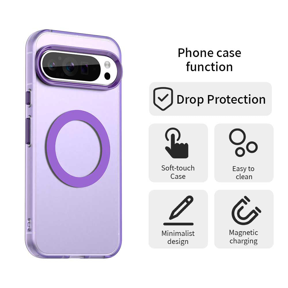 MagSafe Case for Google Pixel 10 Pro XL, Techsuit, CandyCase, Purple