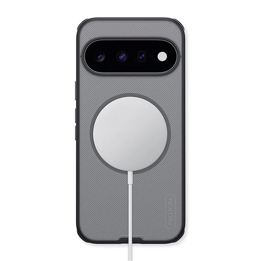 MagSafe-Hülle für Google Pixel 11, Nillkin Super Shield Pro, Schwarz, transparent und satiniert