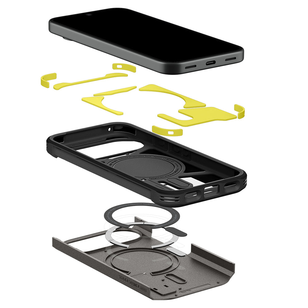 MagSafe-Hülle für Google Pixel 11, Spigen, Tough Armor, Grau ACS11855
