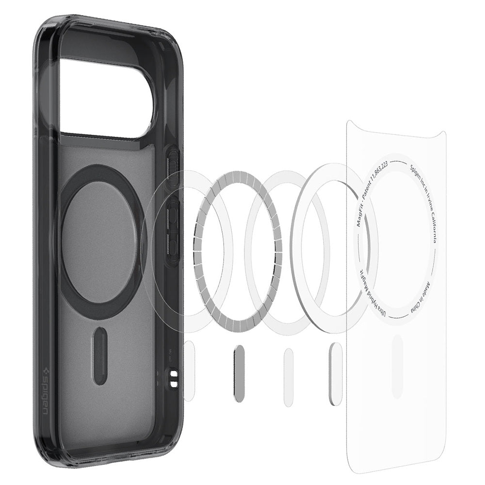 MagSafe-Hülle für Google Pixel 11, Spigen, Ultra Hybrid, Satin Schwarz ACS11442