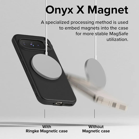 MagSafe-Hülle für Google Pixel 9 Pro, Ringke, Onyx, Schwarz
