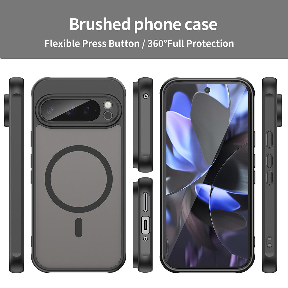 MagSafe-Hülle für Google Pixel 9 Pro, Techsuit, HaloFrost II, Schwarz