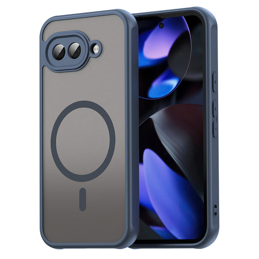 MagSafe-Hülle für Google Pixel 9a, Techsuit, HaloFrost II, Marineblau
