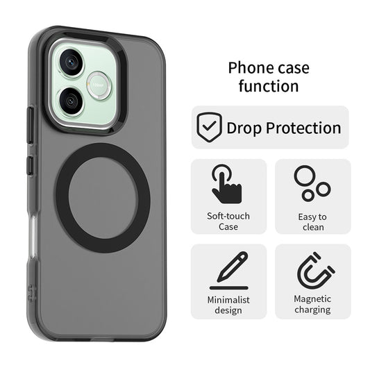 MagSafe-Hülle für Honor 600 Pro / 600, Techsuit, CandyCase, Schwarz
