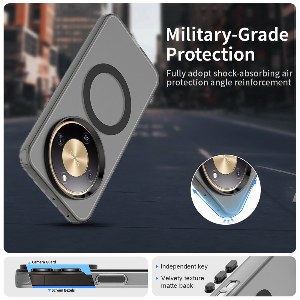 MagSafe Hülle für Honor Magic8 Lite, Techsuit, CandyCase, Schwarz