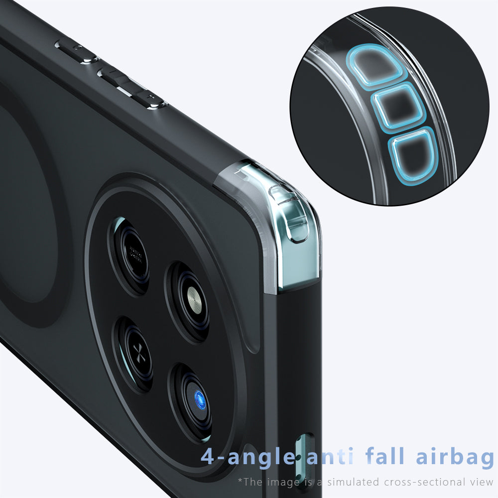 MagSafe-Hülle für Honor X9c / Magic7 Lite, Techsuit, PureFrost, Schwarz