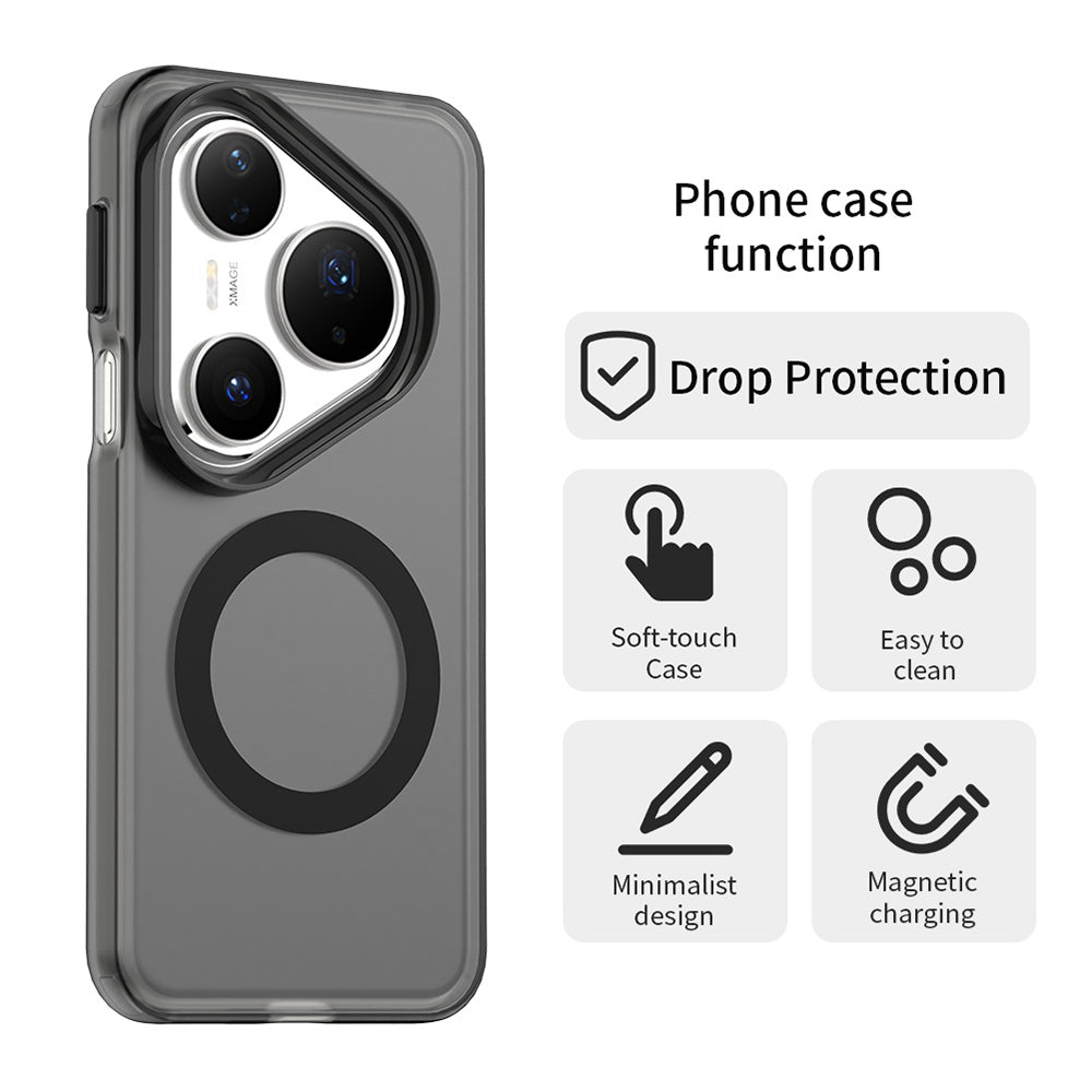MagSafe-Hülle für Huawei Pura 80 Pro, Techsuit, CandyCase, Schwarz