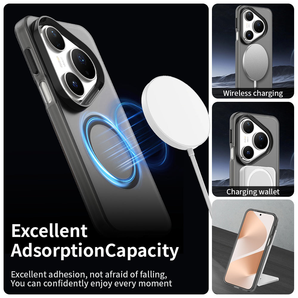 MagSafe-Hülle für Huawei Pura 80 Pro, Techsuit, CandyCase, Schwarz