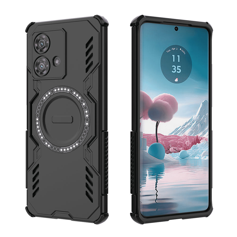 MagSafe Case for Motorola Edge 40 Neo, Techsuit, ArmorMag, Black