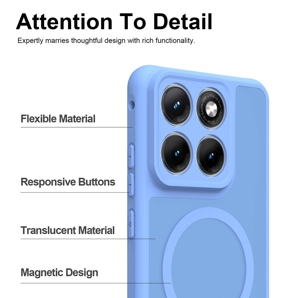 MagSafe-Hülle für Motorola Edge 70 Fusion, Techsuit, HaloFrost II, Blau