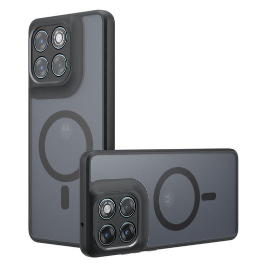 MagSafe-Hülle für Motorola Edge 70 Fusion, Techsuit, PureFrost, Satin Schwarz