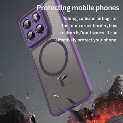 MagSafe Hülle für Motorola Edge 70, Techsuit, HaloFrost II, Lila