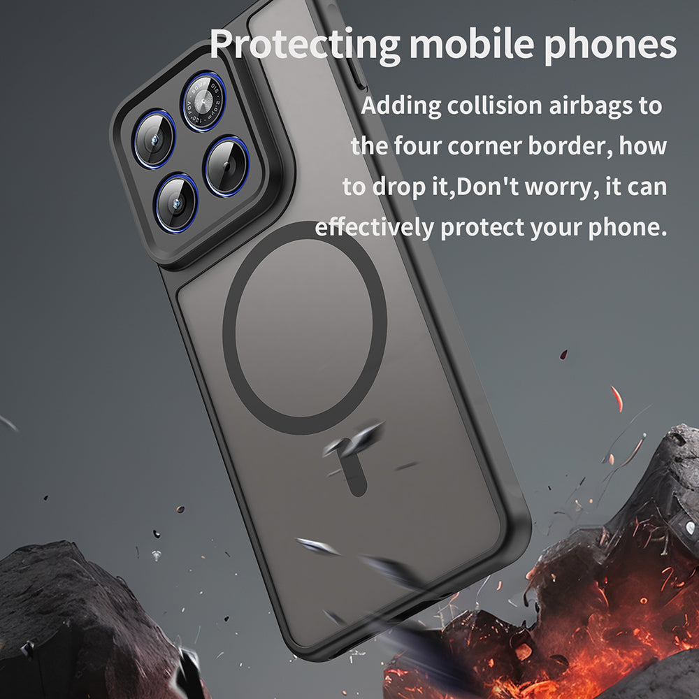 MagSafe Hülle für Motorola Edge 70, Techsuit, HaloFrost II, Schwarz