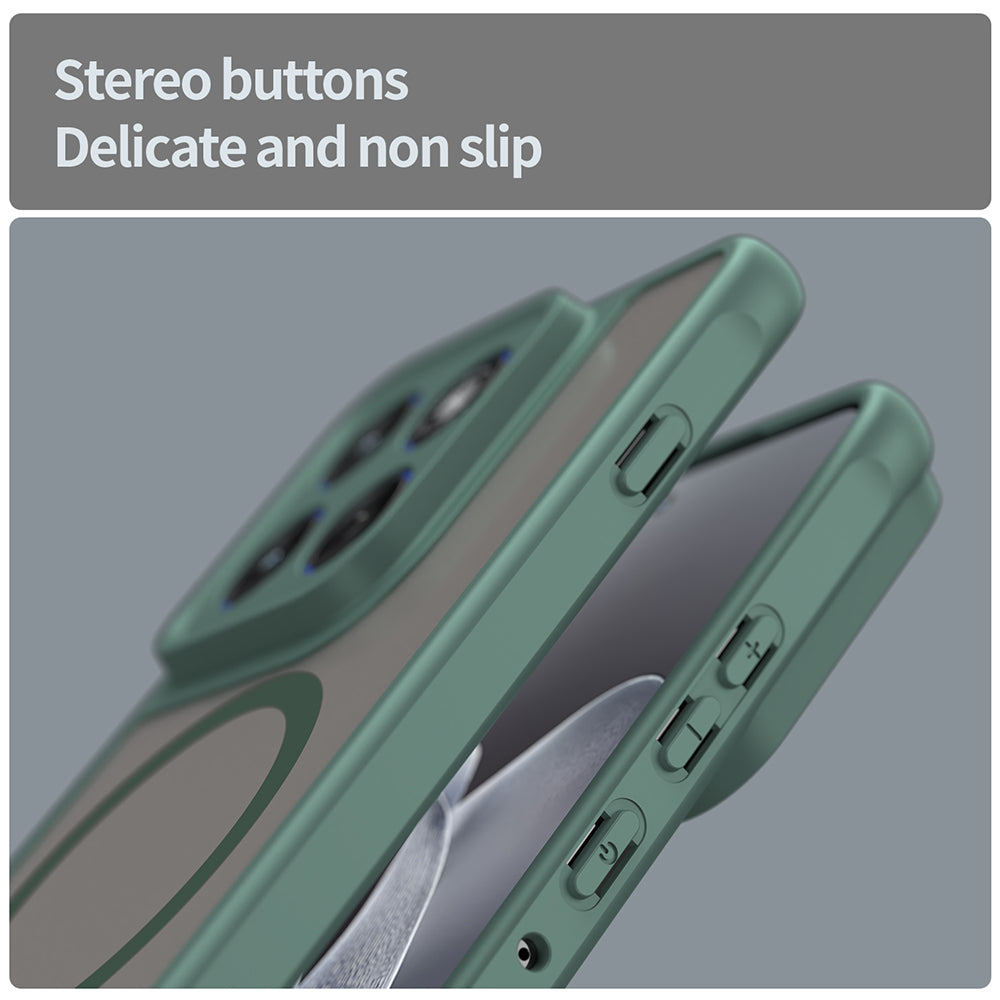 MagSafe Hülle für Motorola Edge 70, Techsuit, HaloFrost II, Grün