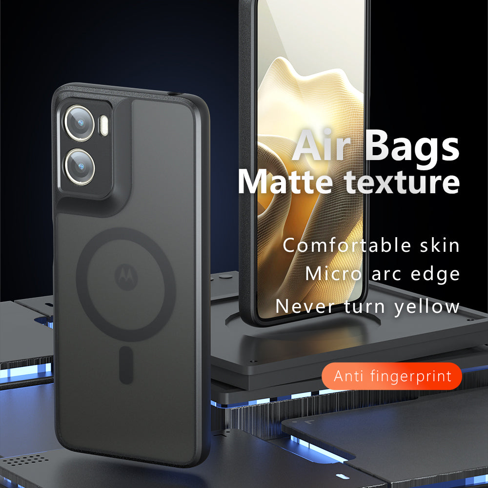 MagSafe Case for Motorola Moto G06, Techsuit, PureFrost, Satin Black