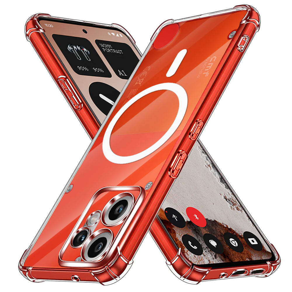 MagSafe-Hülle für Nothing CMF Phone 2 Pro, Techsuit, stoßfest, transparent