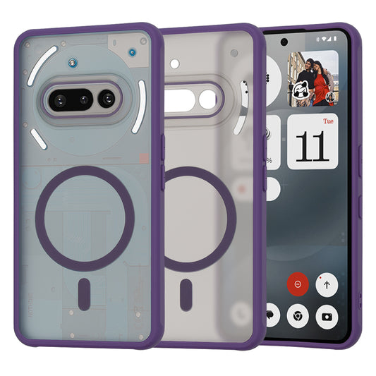 MagSafe-Hülle für Nothing Phone (3a), Techsuit, HaloFrost, Dunkellila