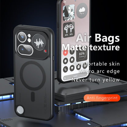 MagSafe-Hülle für Nothing Phone (4a) Pro, Techsuit, PureFrost, Satin Schwarz