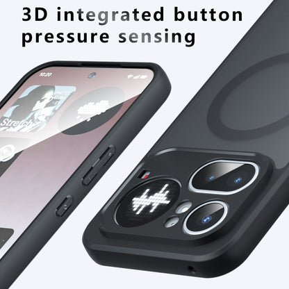 MagSafe-Hülle für Nothing Phone (4a) Pro, Techsuit, PureFrost, Satin Schwarz