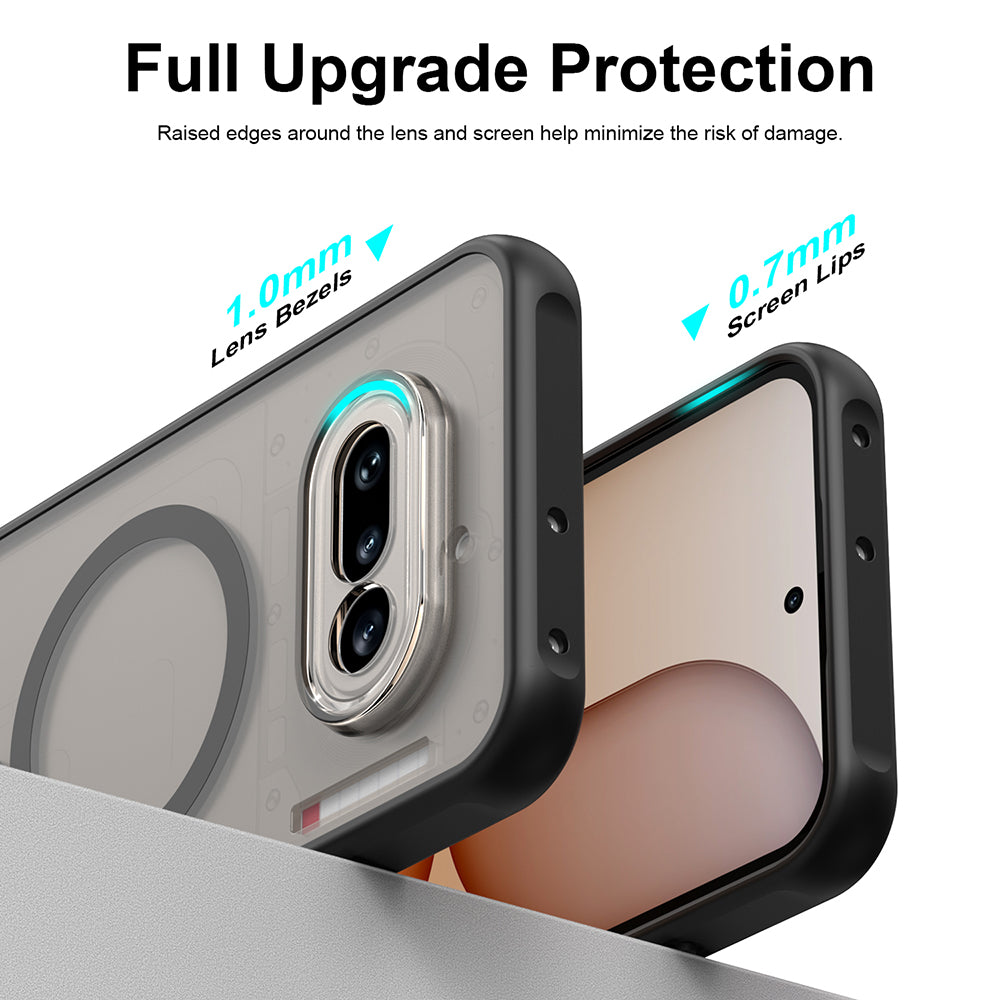 MagSafe Hülle für Nothing Phone (4a), Techsuit, HaloFrost II, Schwarz