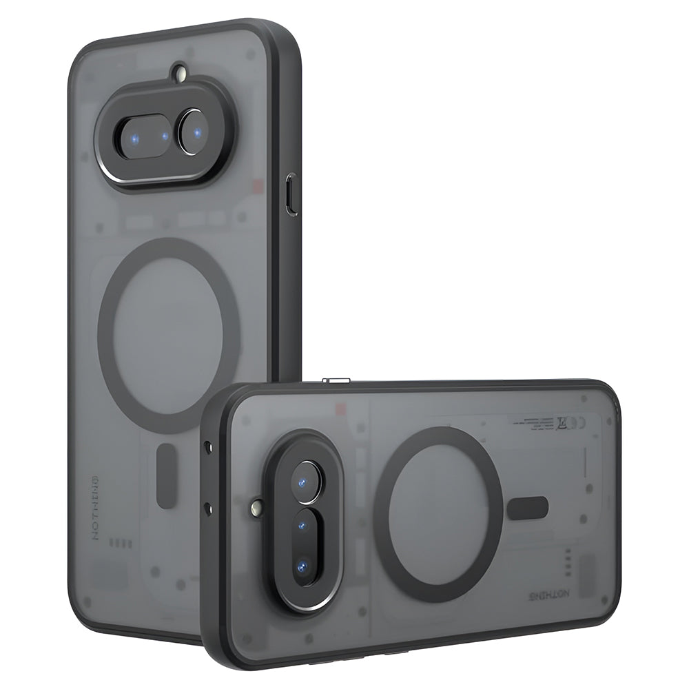 MagSafe-Hülle für Nothing Phone (4a), Techsuit, PureFrost, Satin Schwarz