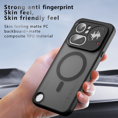MagSafe-Hülle für Nothing Phone (4b), Techsuit, PureFrost, Satin Schwarz