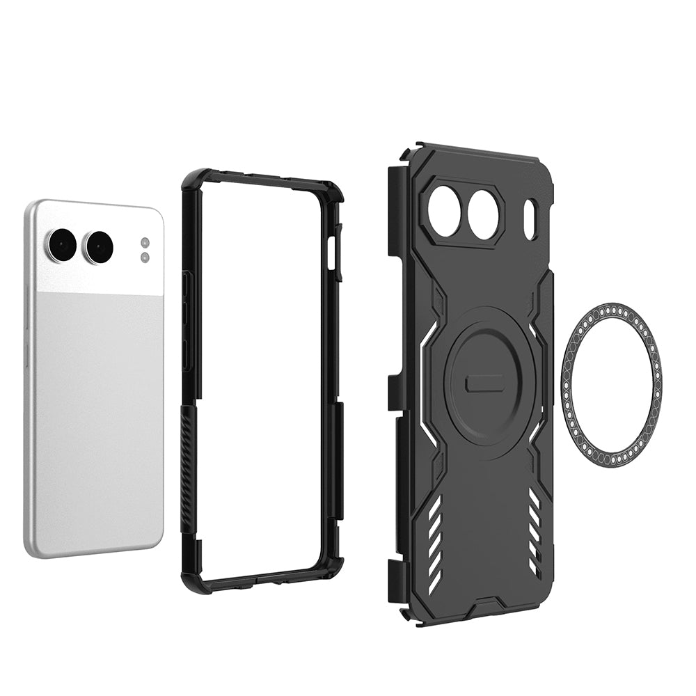 MagSafe-Hülle für OnePlus Nord 4, Techsuit, ArmorMag, Blau