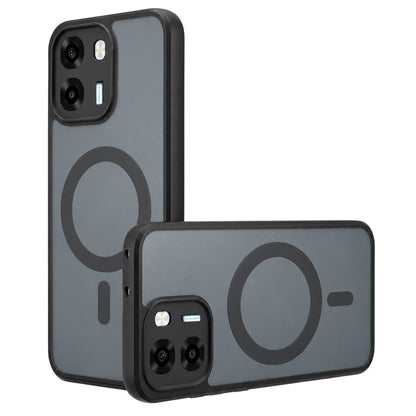 MagSafe-Hülle für Oppo A6 4G, Techsuit, PureFrost, Satin Schwarz