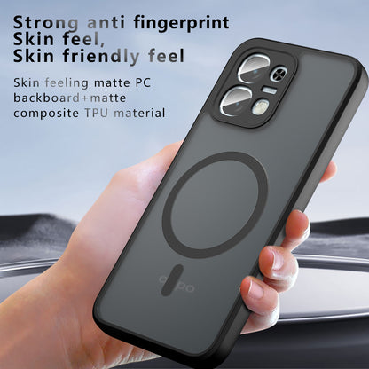 MagSafe-Hülle für Oppo A6 4G, Techsuit, PureFrost, Satin Schwarz