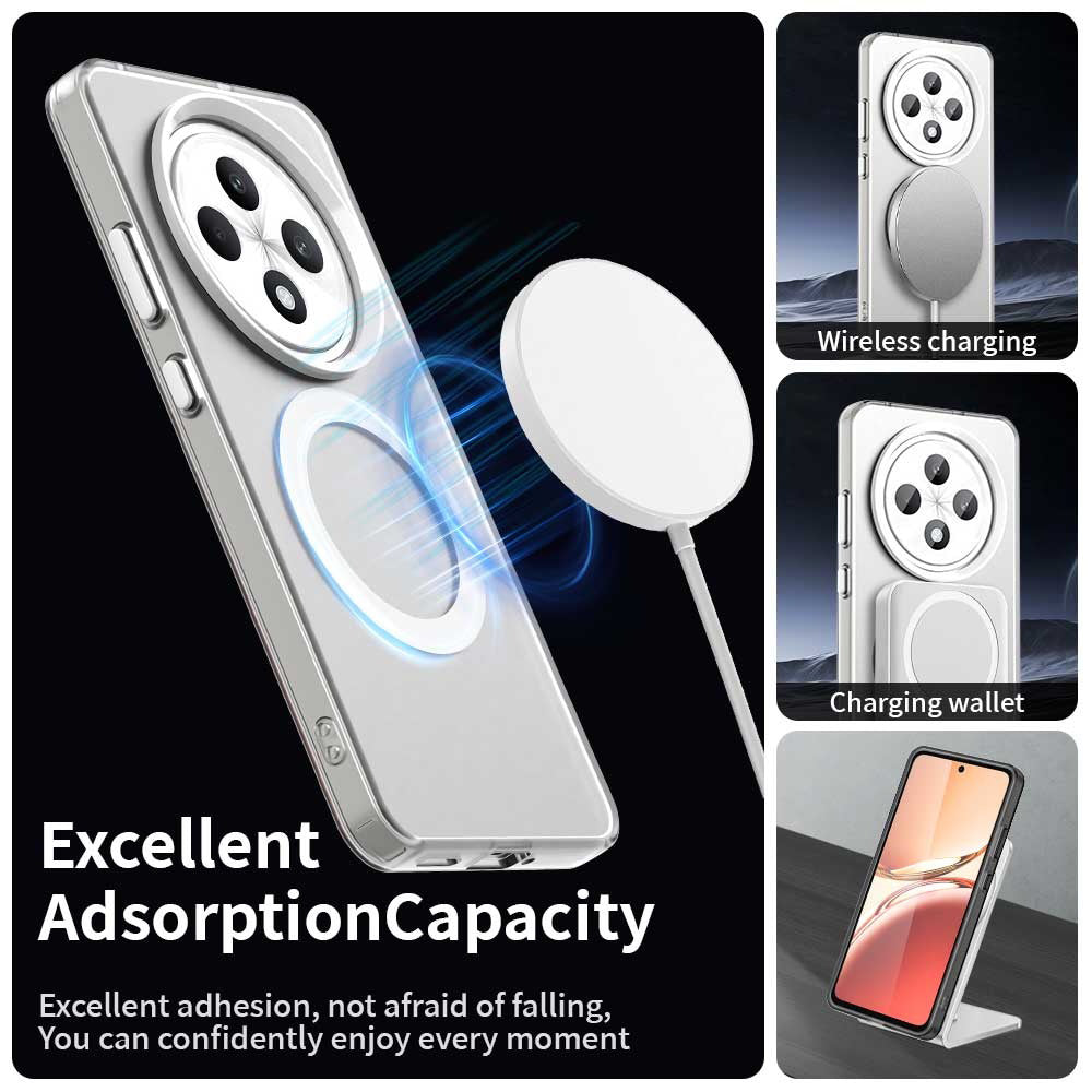 MagSafe Case for Oppo Reno12 FS 5G / Reno12 FS 4G / Reno12 F 4G / Reno12 F, Techsuit, CandyCase, White