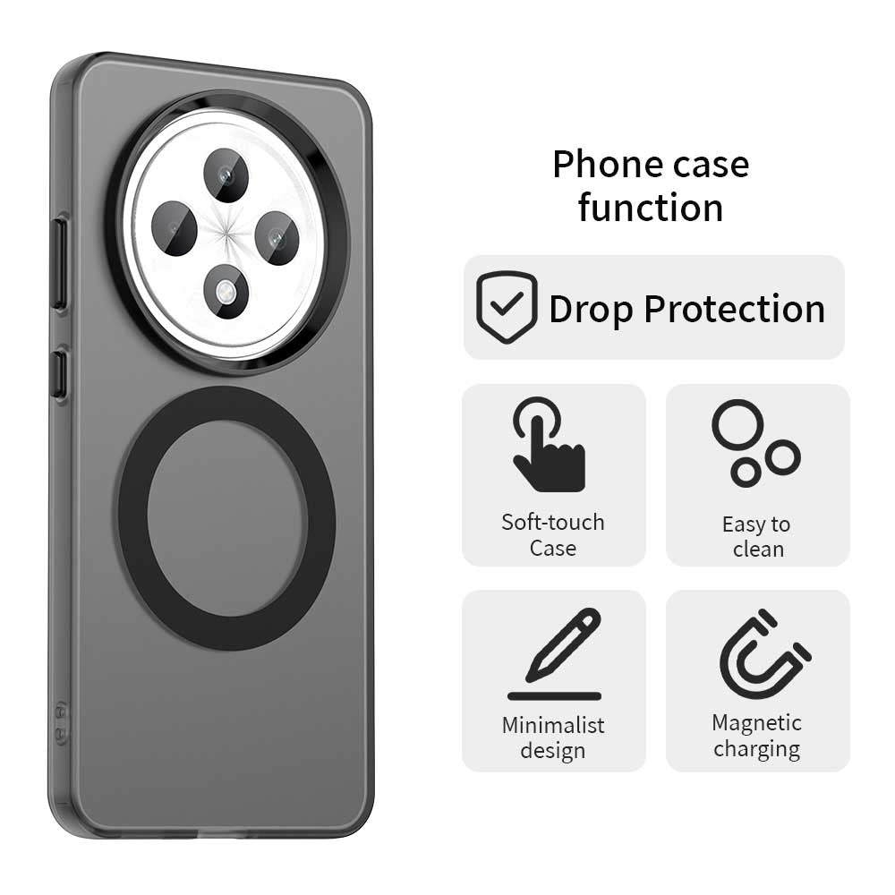 MagSafe-Hülle für Oppo Reno12 FS 5G / Reno12 FS 4G / Reno12 F 4G, Techsuit, CandyCase, Schwarz
