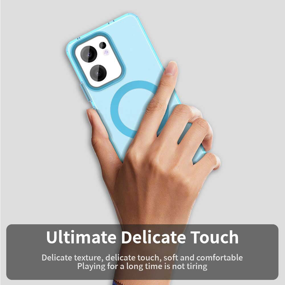 MagSafe-Hülle für Oppo Reno13 FS 5G / Reno13 F 4G / Reno13 F, Techsuit, CandyCase, Blau