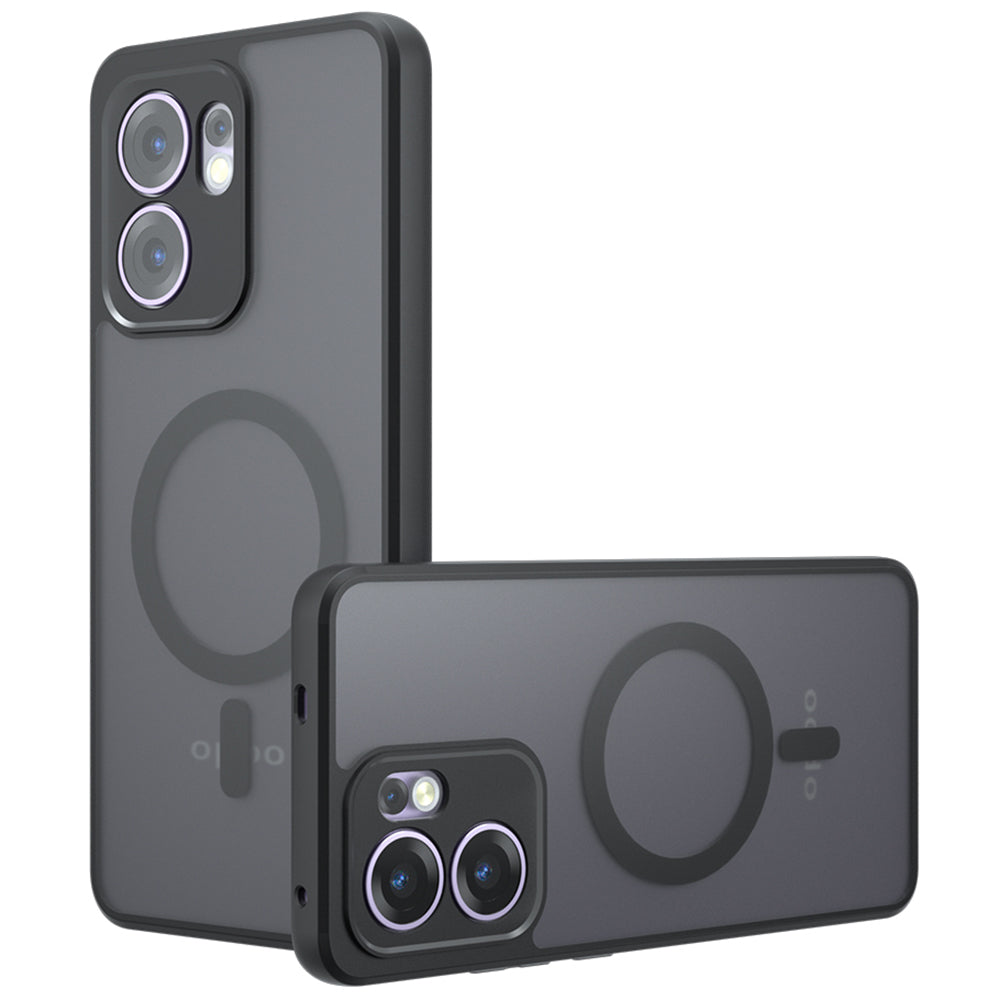 MagSafe-Hülle für Oppo Reno13 FS 5G / Reno13 F 4G / Reno13 F, Techsuit, PureFrost, Schwarz