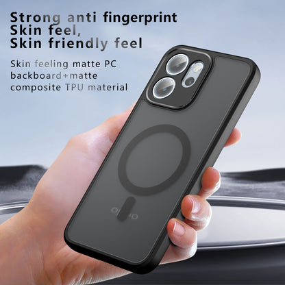 MagSafe-Hülle für Oppo Reno14 FS 5G / Reno14 F, Techsuit, PureFrost, Satin Schwarz