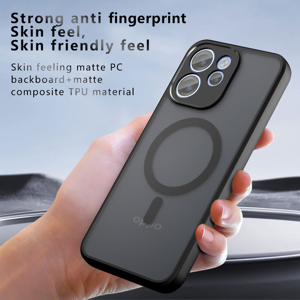 MagSafe-Hülle für Oppo Reno15 FS / Reno15 F, Techsuit, PureFrost, Satin Schwarz