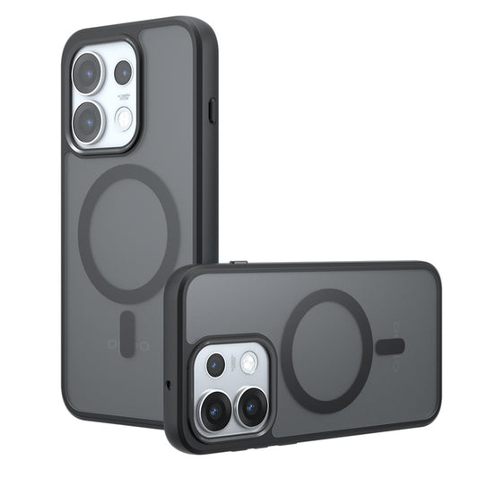 MagSafe-Hülle für Oppo Reno16 Pro, Techsuit, PureFrost, Satin Schwarz