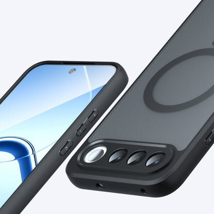 MagSafe-Hülle für Realme 16, Techsuit, PureFrost, Satin Schwarz