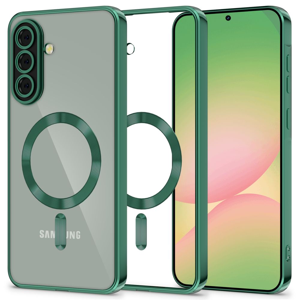 MagSafe Hülle für Samsung Galaxy A56 A566, Tech-Protect, Magflex, Grün