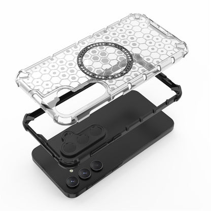MagSafe-Hülle für Samsung Galaxy A26 A266, Techsuit, HoneyComb Shield, Blau