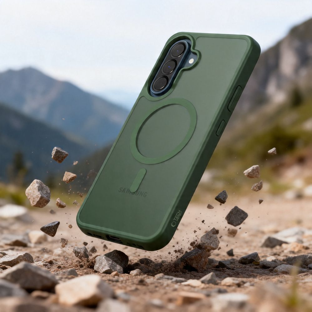 MagSafe-Hülle für Samsung Galaxy A37 5G / A56 A566 / A36 A366, Tech-Protect, Magmat, Mattgrün